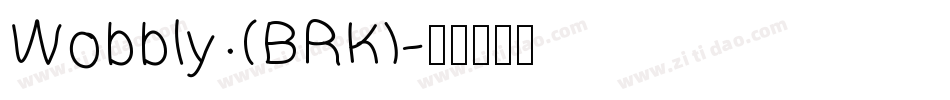 Wobbly (BRK)字体转换